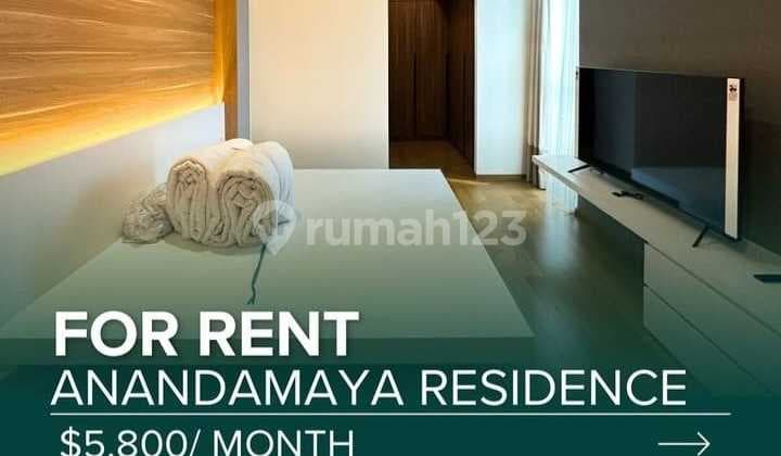 Disewa Apartemen Anandamaya Residence 3br 256m2 Furnished Jakpus