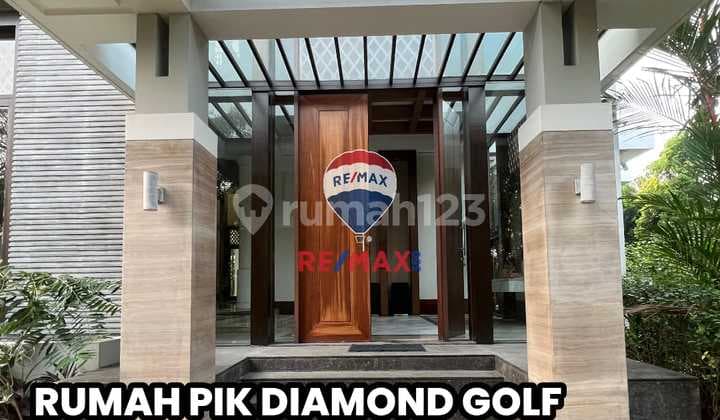 Dijual Rumah PIK Taman Golf Timur uk 1626m2 MODEL RESORT HITUNG TANAH Interior Ternama, Jakut