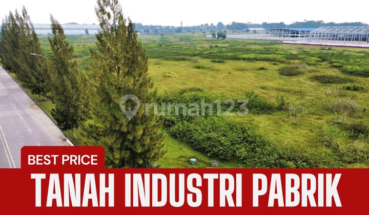 Tanah Pabrik Murah Luas 1 Ha Siap Bangun di Cikarang Selatan