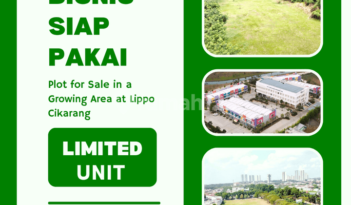 Tanah untuk Bisnis Fnb di Pusat Kota Lippo Cikarang