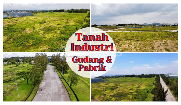Jual Kavling Industri Luas 2,5 Ha Lokasi Strategis Row 40M