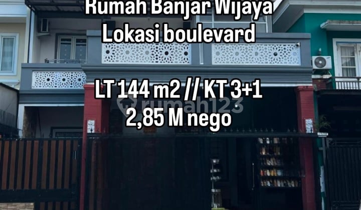 Rumah Banjar Wijaya Jalan Boulevard Siap Huni bisa KPR
