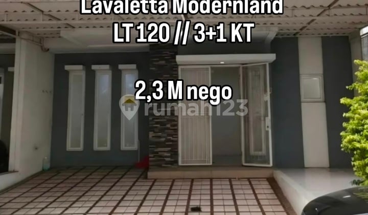 Cluster Lavaletta Modernland Selangkah ke Sport Club Utama & Toll