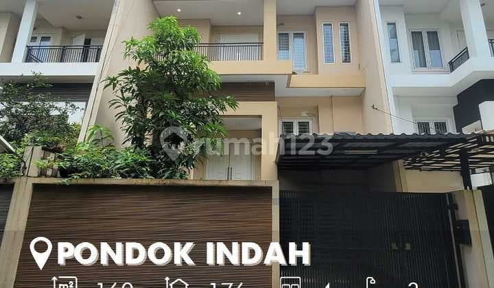 Rumah Siap Huni 3 Lantai di Pondok Indah