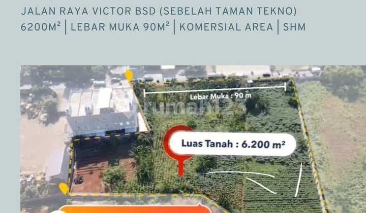 Tanah di Jl. Victor, Bsd Tangerang