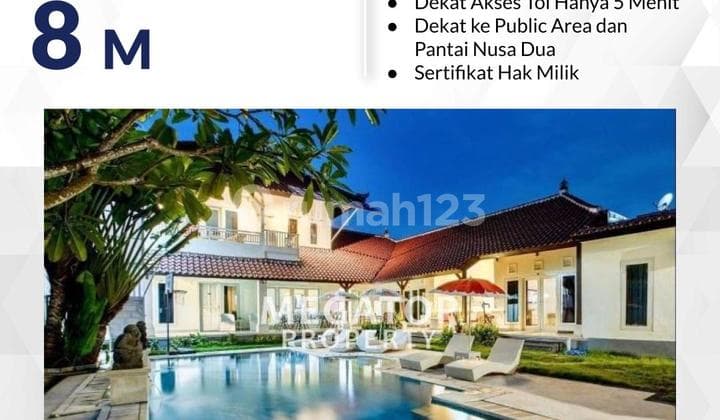 Rumah Semi Villa Dijual di Nusa Dua Bali Dekat Ke Toll Pantai