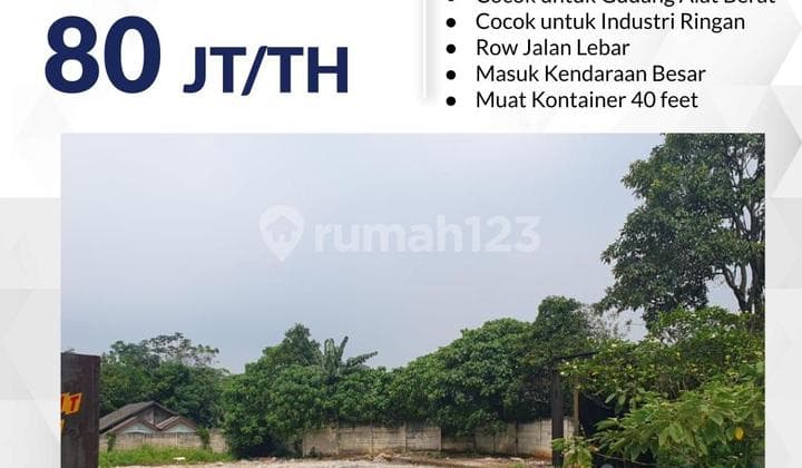 Kavling Luas Disewa di Pagedangan Cisauk Lokasi Strategis