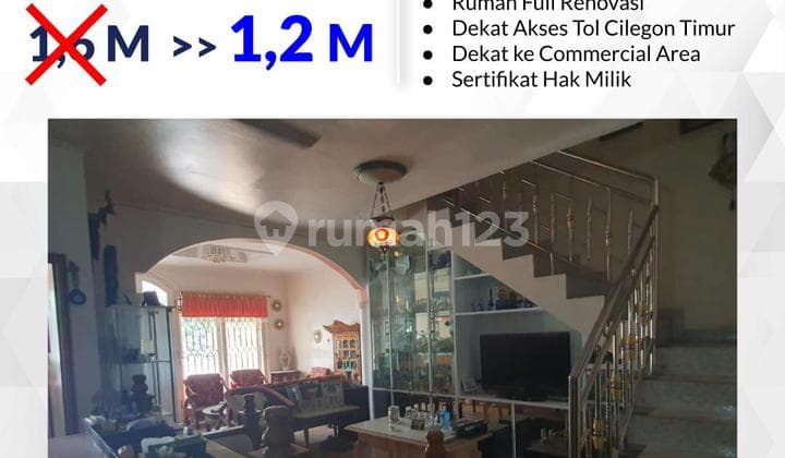 Rumah Asri Dijual di Griya Indah Serdang, Full Renovasi Dekat Tol