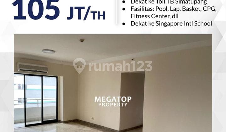 3BR Apartment for Rent in Bonavista Lebak Bulus Near Toll Road