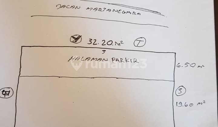 Sewa TANAH SIAP BANGUN Martanegara, jalan sebelah hotel horison