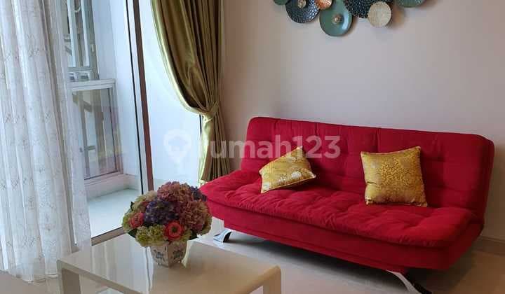 For Rent: The Elements South Jakarta Apartment, 2 bedrooms, fully furnished, 83 square meters, city view.