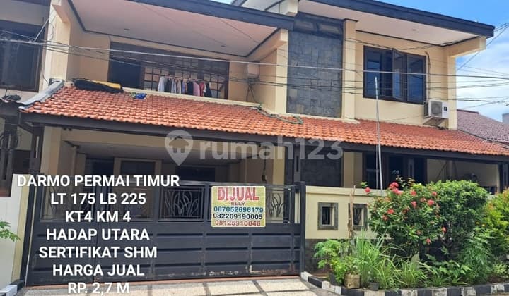 For Quick Sale: East Darmo Permai House, Strategic Location Near International Schools, Culinary Spots, Banks, and Malls.