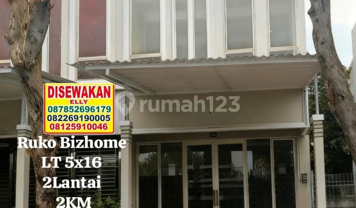 Disewakan Ruko Biz Home Pakuwon City Surabaya, Lokasi Rame Dekat Dengan Hokky Supermaket, Apartemen East Cost, Ruko Beverly,sekolah Internasional, Kampus,dll