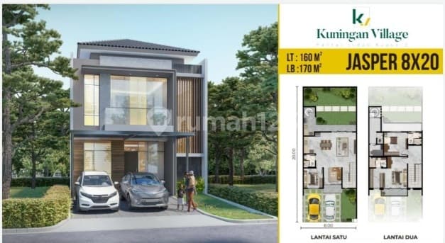 Disewa Rumah Kuningan Village Pik 2 2Lt Uk 8X20 M² At Tangerang