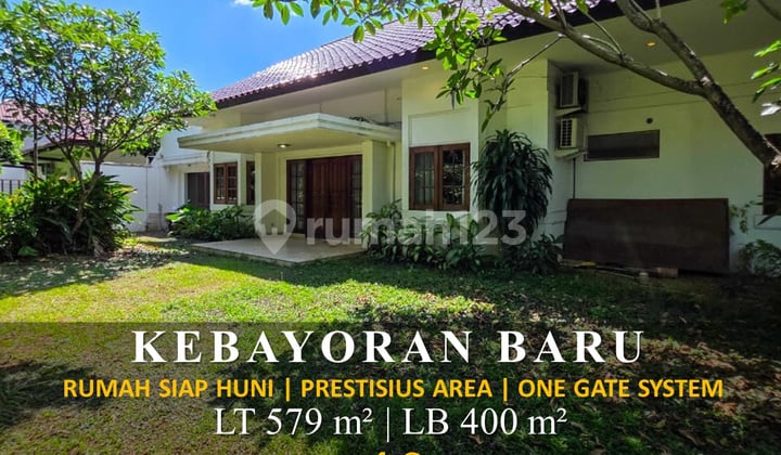 Rumah Prestisius Area Dijual dan Siap Huni di Kebayoran Baru