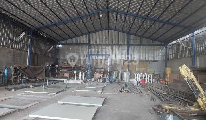 Dijual Gudang Dan Workshop Include Office Bisa Masuk Container Hanya 5km Dari Tol Tambun Bekasi