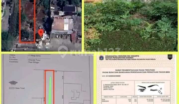 Tanah Luas Harga Under NJOP Area Cilandak Dekat Tol Andara &Ragunan