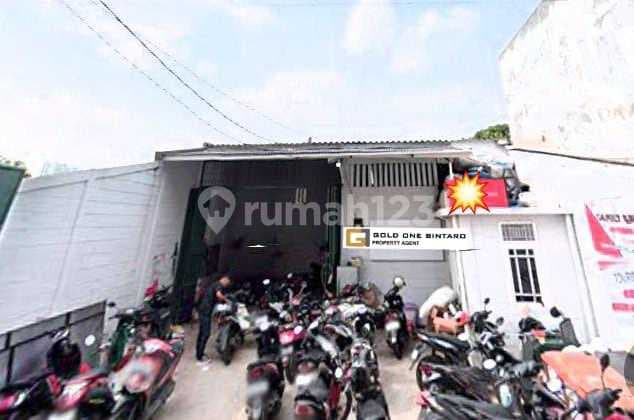 Jual Gudang Baru Renovasi di Pondok Aren Area Bintaro Bangunan Persegi Empat Kosong: