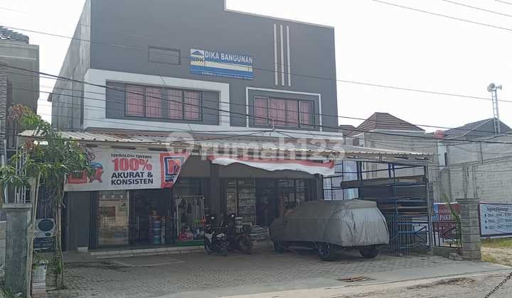 Ruko 2 lantai (ex toko bangunan) di Jalan Raya Gondang Cimuning, Setu Bekasi.