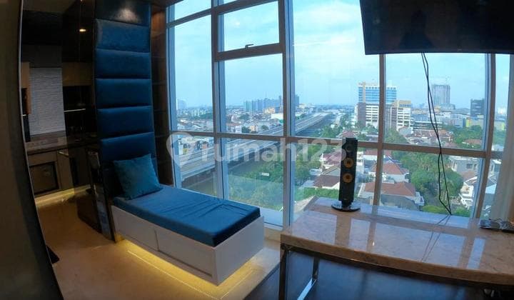 Apt M GOLD Tower lantai 10 view city. fully furnished.
