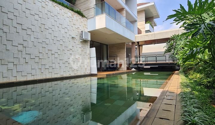 Luxurious 3-Story Beautiful Semi-Furnished House with SHM in Lebak Bulus, South Jakarta