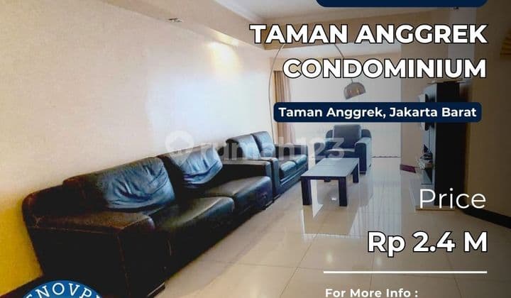 TURUN HARGA Taman Anggrek Condo Unit Sudut 3+1BR CITY View