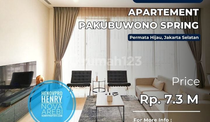 TURUN HARGA PAKUBUWONO SPRING 2+1BR BEST VIEW JARANG ADA