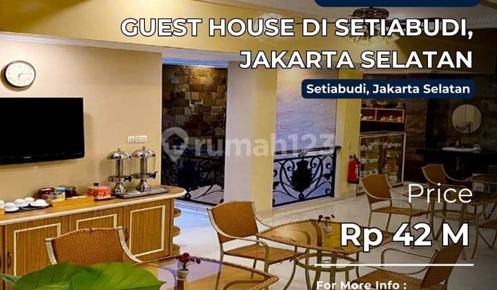 Dijual Cepat Guest House di Setiabudi, Jakarta Selatan