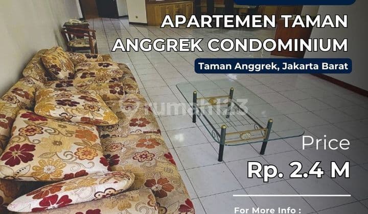 Dijual Taman Anggrek Unit 3BR Best Garden View