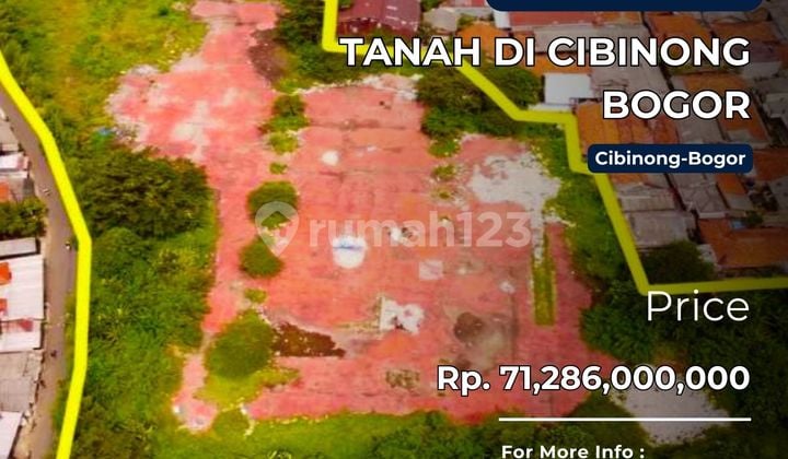 Dijual Tanah di Cibinong Bogor, Lokasi Strategis Dekat Jalan Raya