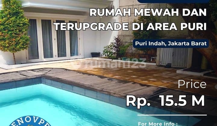 For Sale: Luxurious and Upgraded House in Puri Area, West Jakarta