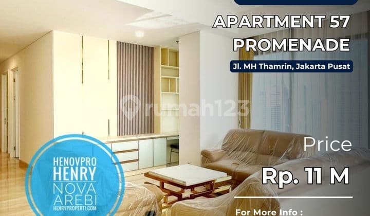 TURUN HARGA Apartemen 57 Promenade di Thamrin Jakarta Pusat JUAL