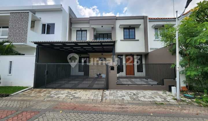Rumah Murah 2 Lantai Ciamik Baru Renov Minimalis Modern Dekat Gwalk Di Villa Sentra Raya Citraland Surabaya Barat