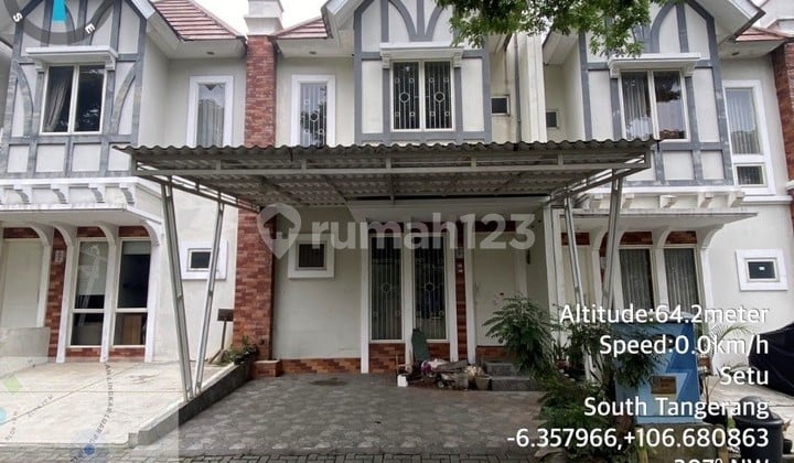 Dijual Cepat Rumah Cluster Bagus SHM 2 Lantai di Komplek Perumahan Banara Serpong Setu Tangerang Selatan