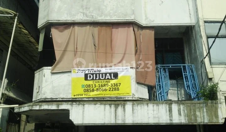 Ruko 3 Lantai di Green Ville Dekat dengan Bank Mandiri,Bank Danamon,Bisa untuk Kantor/Hunian