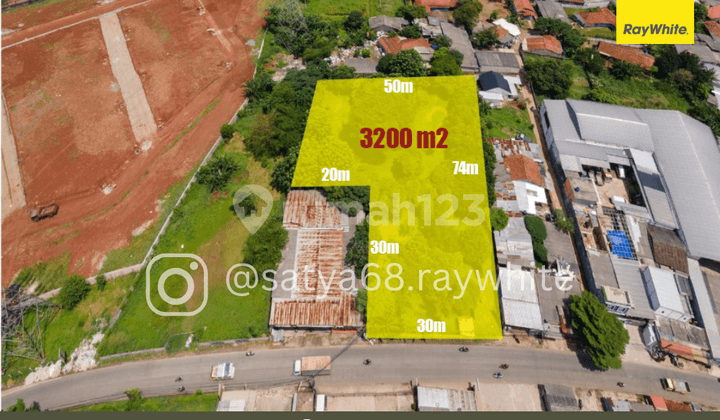 Tanah 3200 M2 di Jl Raya Pendidikan, Dekat Perumahan Bukit Dago