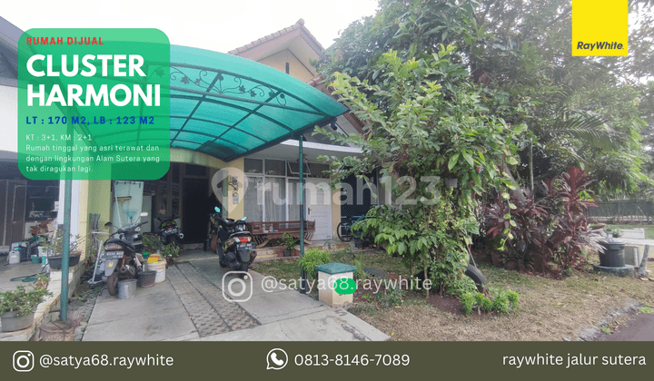 Rumah Luas Asri, Cluster Harmoni Alam Sutera Tangerang Selatan