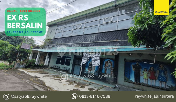 Rumah Murah Ex Rs Bersalin 2.5 Lantai 2 Kavling, Ciwaduk Pusat Kota Cilegon
