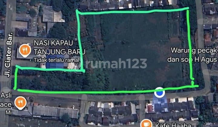 Tanah Datar Strategis, Ciater Barat, 1.7 Ha Dekat Bsd