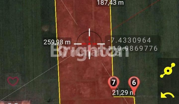 Tanah Kering Zona Merah Samping Pintu Toll