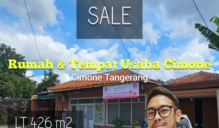 Rumah 3 Bedroom + 2 Tempat Usaha Tepat Jalan Utama Strategis Di Cimone Tangerang
