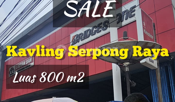 Jual Kavling Strategis di Jalan Raya Serpong SHM 800 M² Cocok untuk Bisnis Sport Arena