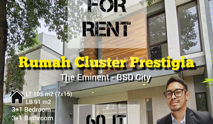 Rumah 3 Bedroom Siap Huni Lokasi Strategis di BSD City Lengkap dengan Canopy