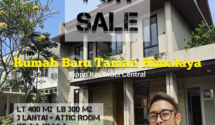 Quick Sale New House With Attic 3 Floors In Lippo Karawaci Central