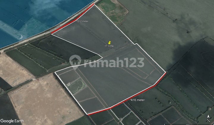 Lahan Zona Industri Lokasi Kaliwungu,Kendal Luas 10 Hektar