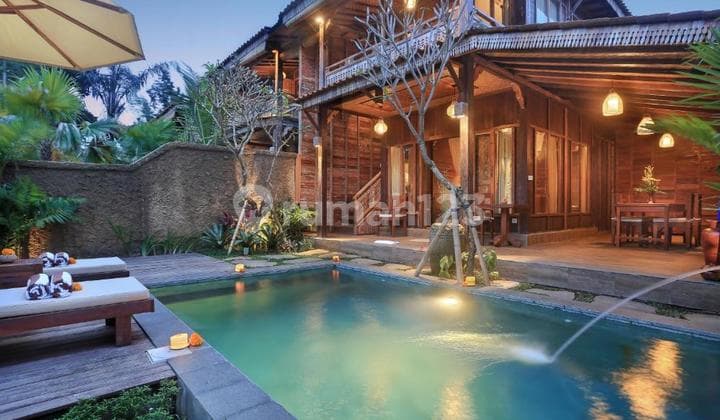 TOP URGENT DI JUAL VILLA JOGLO KOMERSIL VIEW SAWAH TERDIRI DARI 12 UNIT VILLA LOKASI TEGALLALANG UBUD GIANYAR