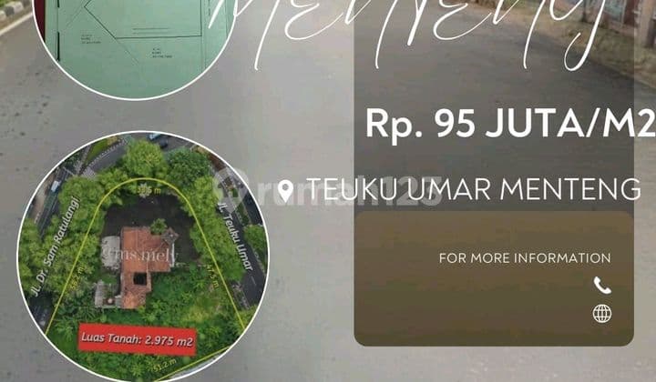 Dijual Menteng Teuku Umar Komersial 95jt Imam.bonjol 159m