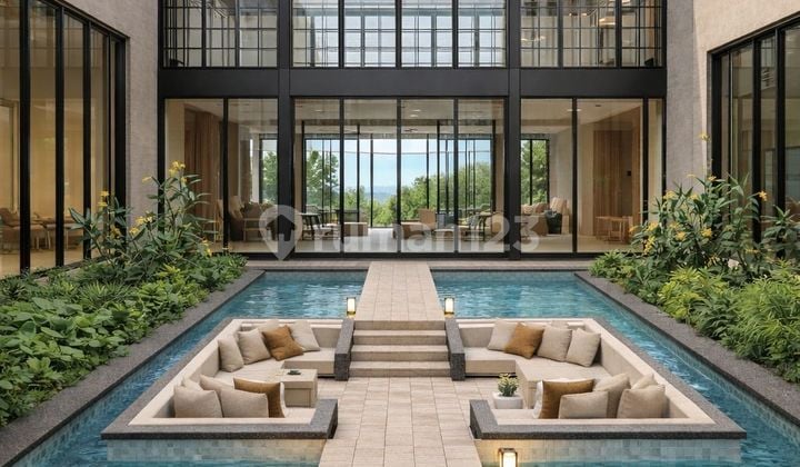 Rumah Private Villa View Golf dan Taman 3 Lantai Semi Furnish Navapark BSD