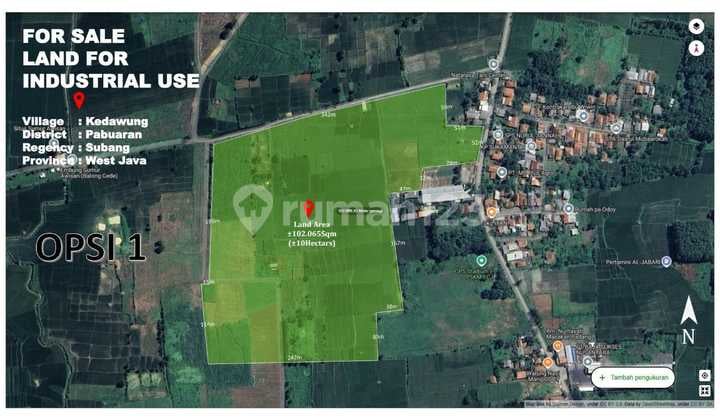 Dijual Cepat Tanah Industry Subang