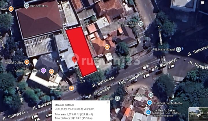 Tanah Gubeng Jalan Raya Sulawesi Ngagel Surabaya Kota Super Strategis Dkt Biliton Siloam Kertajaya Jl.sumatera